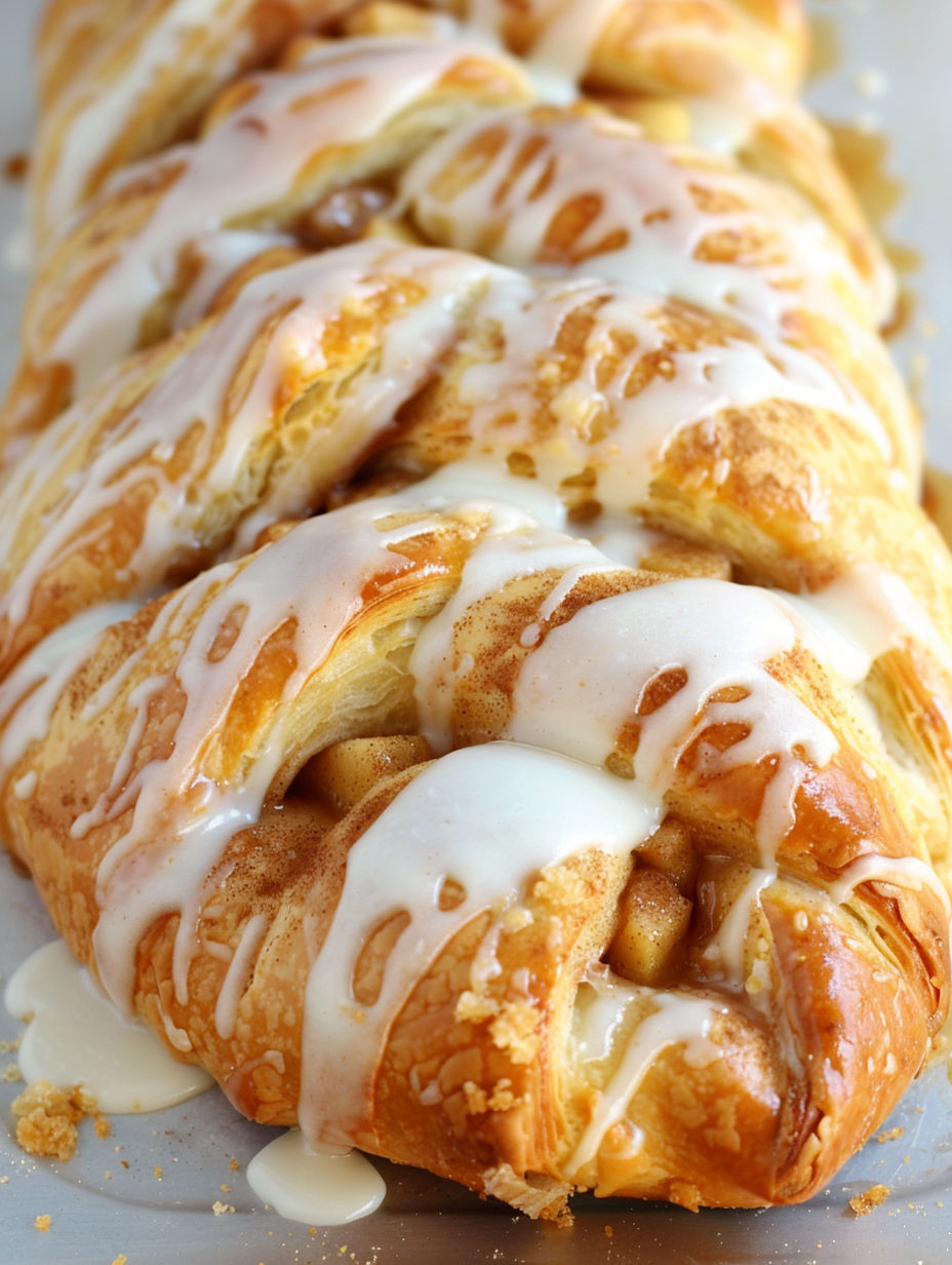 A pastry with a cream cheese filling.