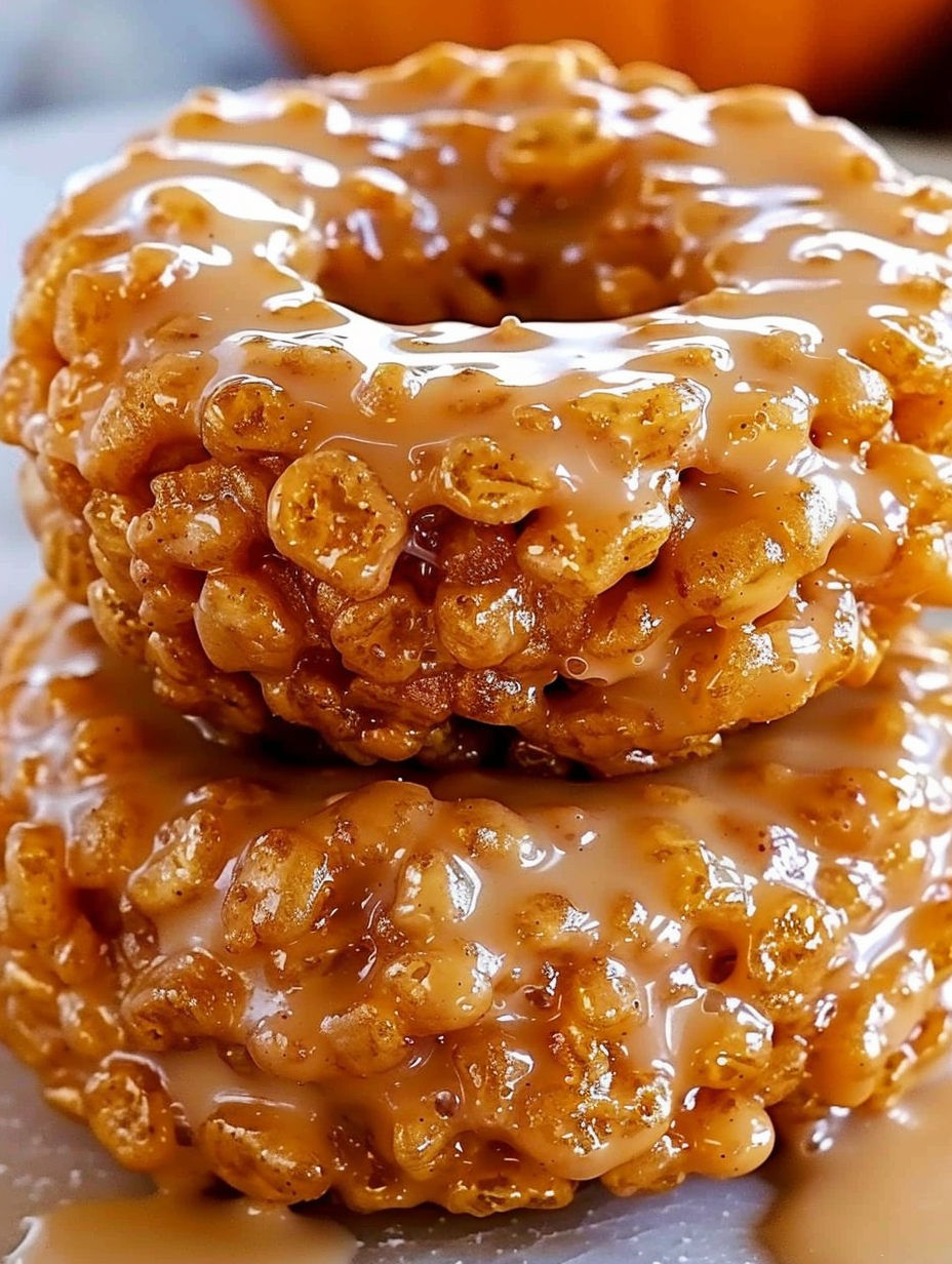 A glazed donut with a brown sugar topping.