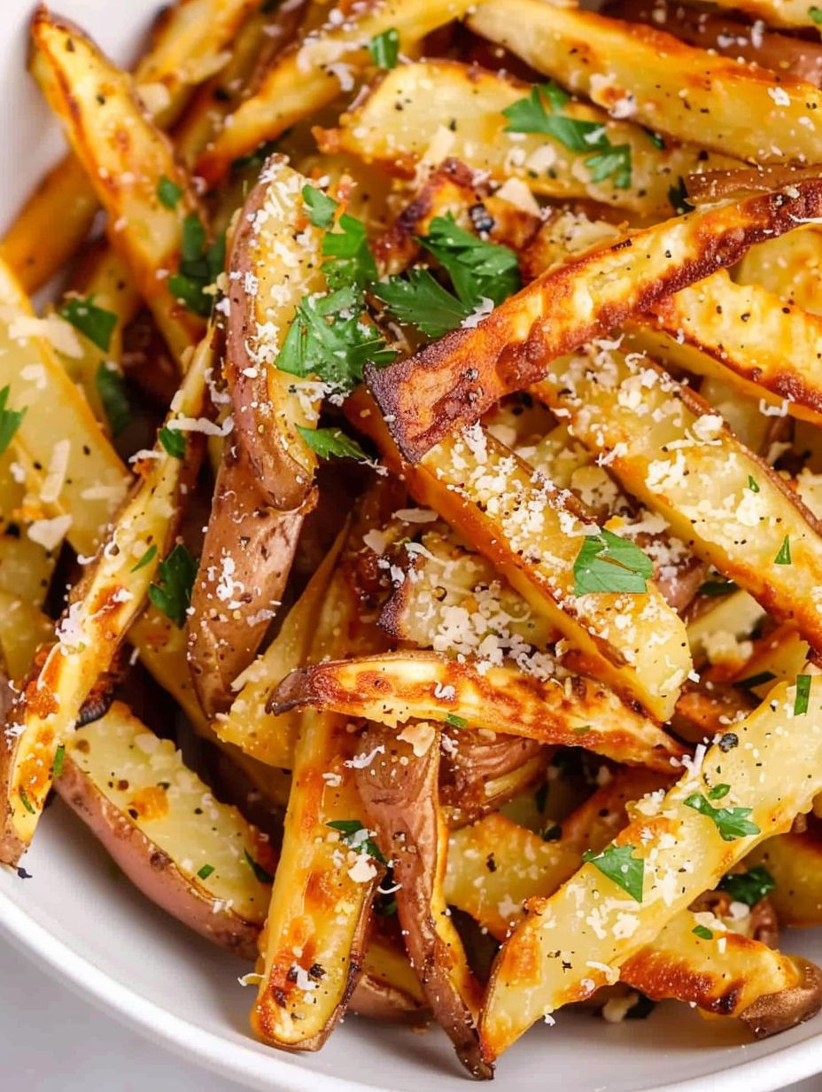 A plate of air fryer french fries.