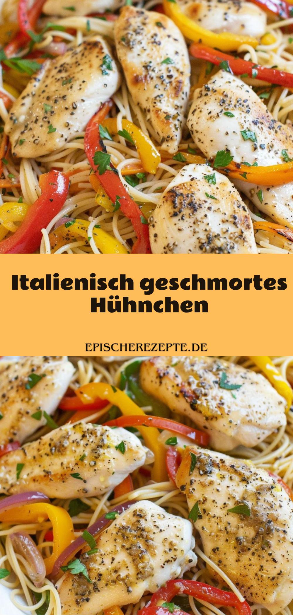Template of Italienisch geschmortes Hühnchen