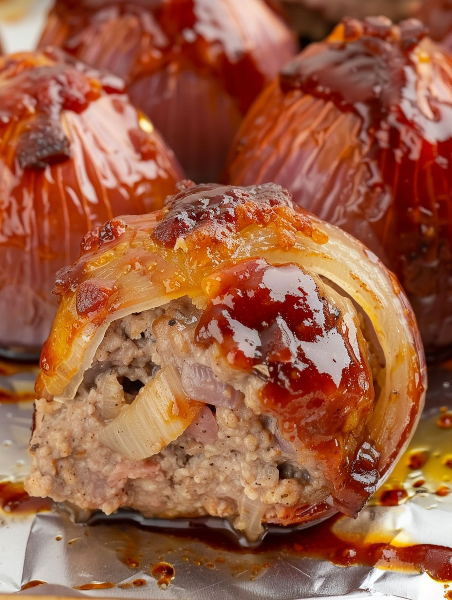 Onion Bombs with sauce.
