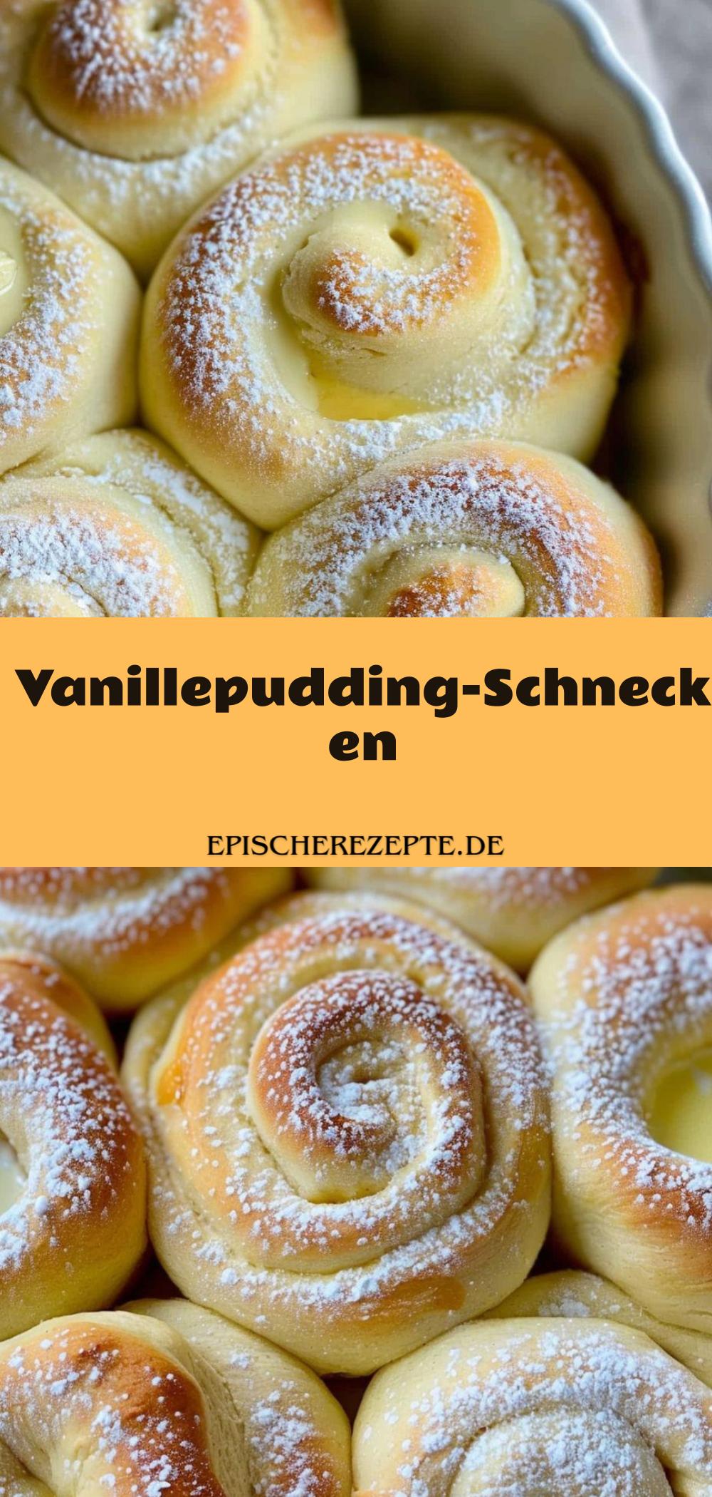 Template of Vanillepudding-Schnecken