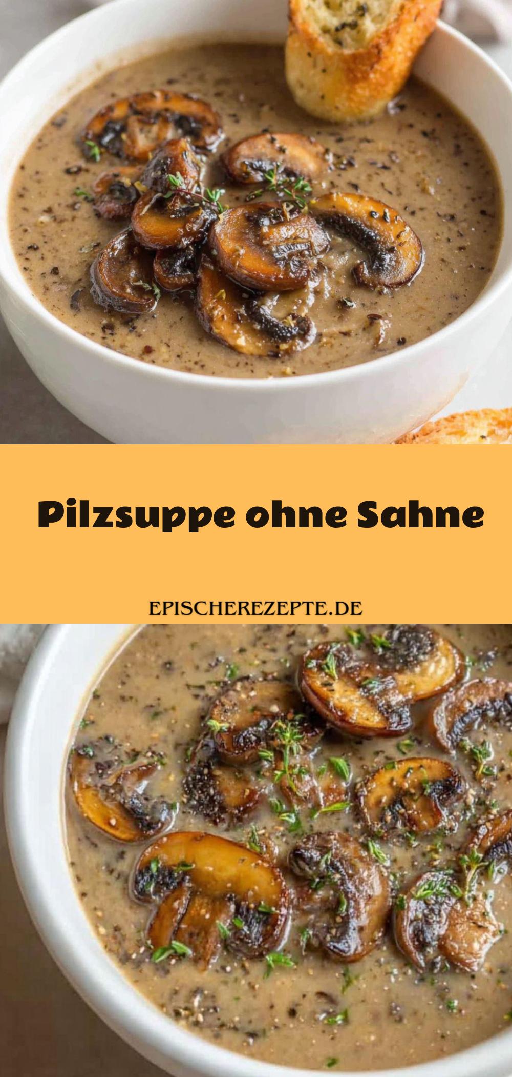 Template of Pilzsuppe ohne Sahne
