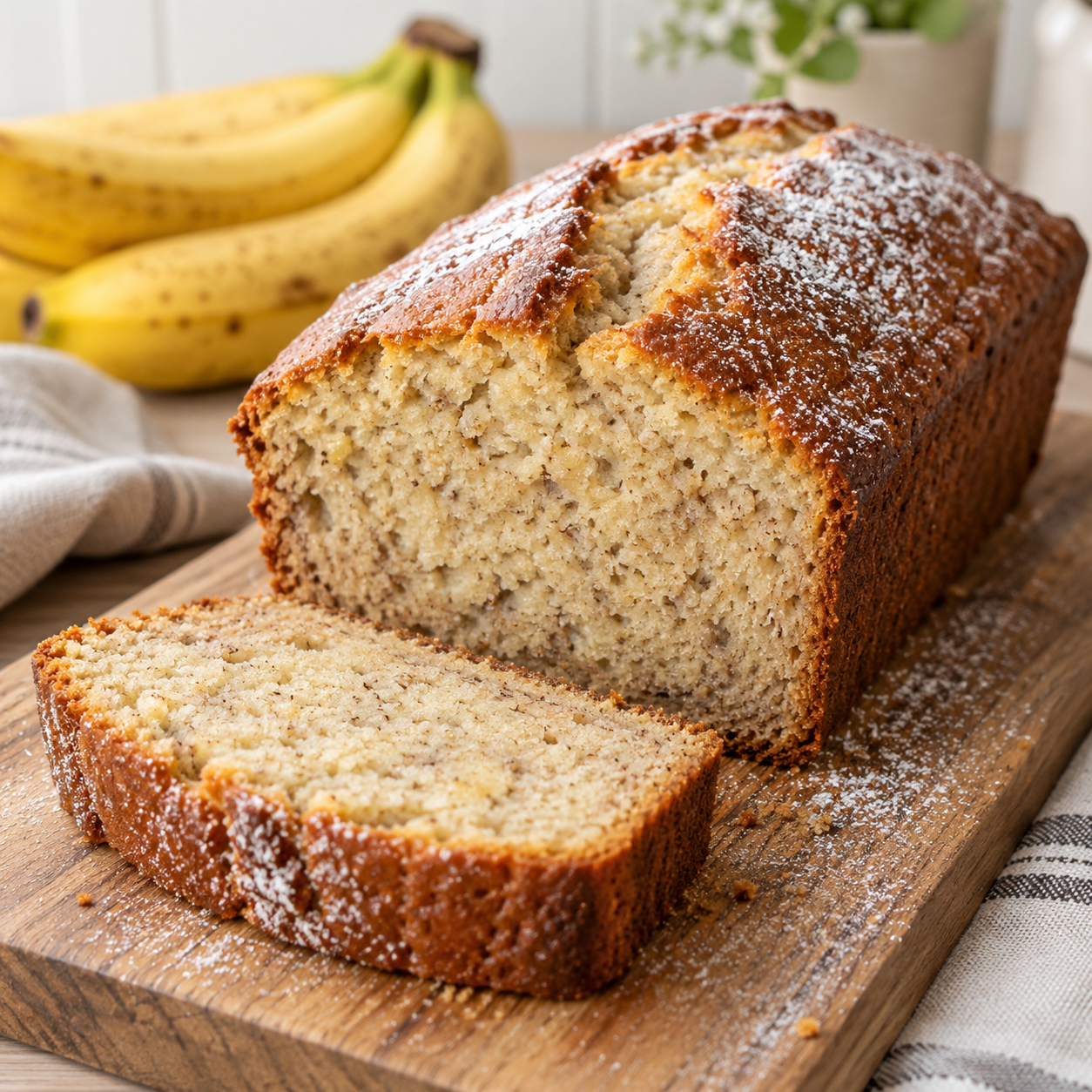 Einfacher Bananenkuchen - saftig und lecker