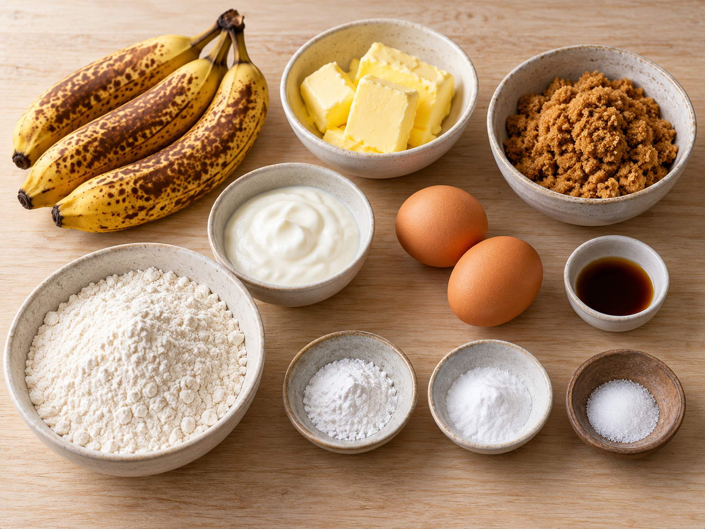 Zutaten für Einfacher Bananenkuchen - saftig und lecker