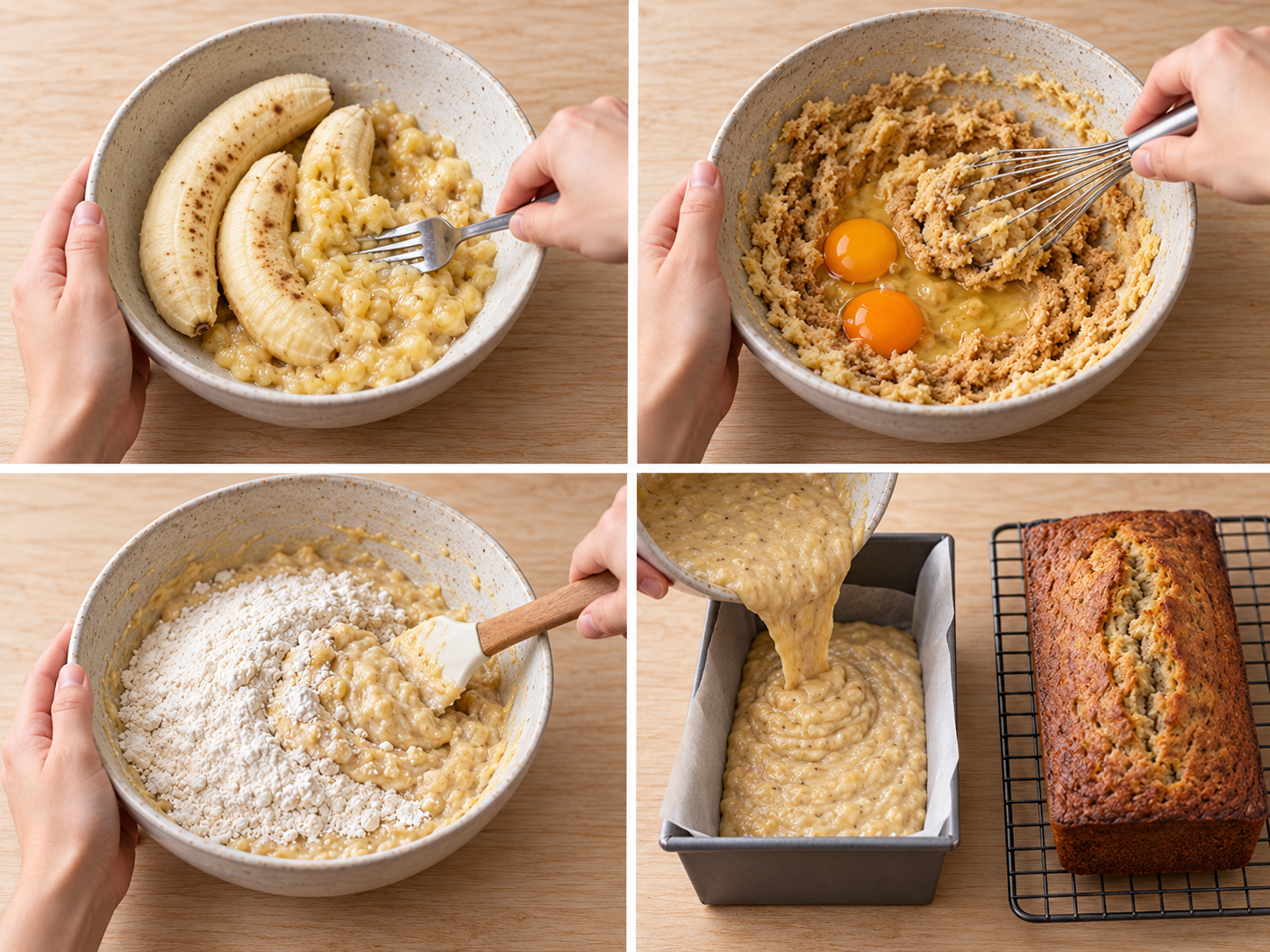 Zubereitungsschritte für Einfacher Bananenkuchen - saftig und lecker