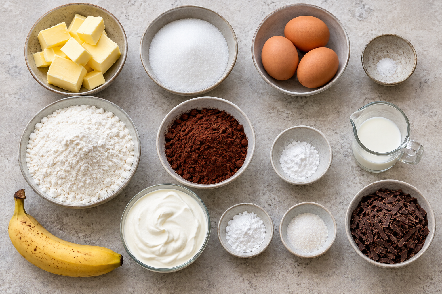 Zutaten für zwölf Maulwurf-Muffins