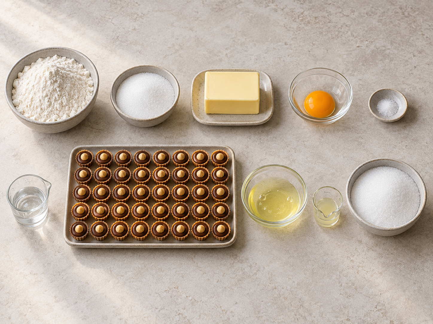 Zehn Zutaten für vierzig Feenküsse mit Toffifee