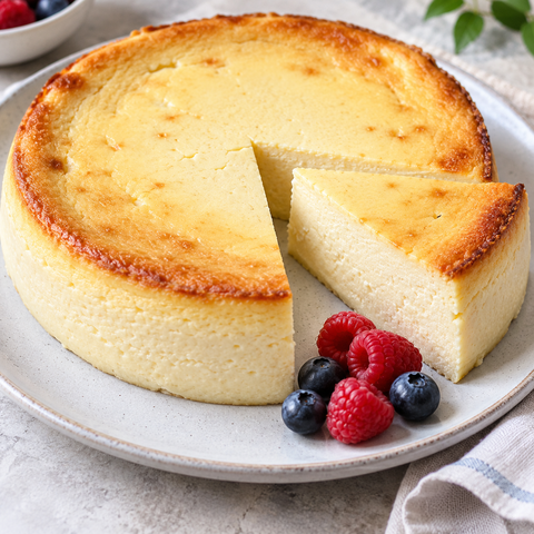 Käsekuchen ohne zugesetzten Zucker