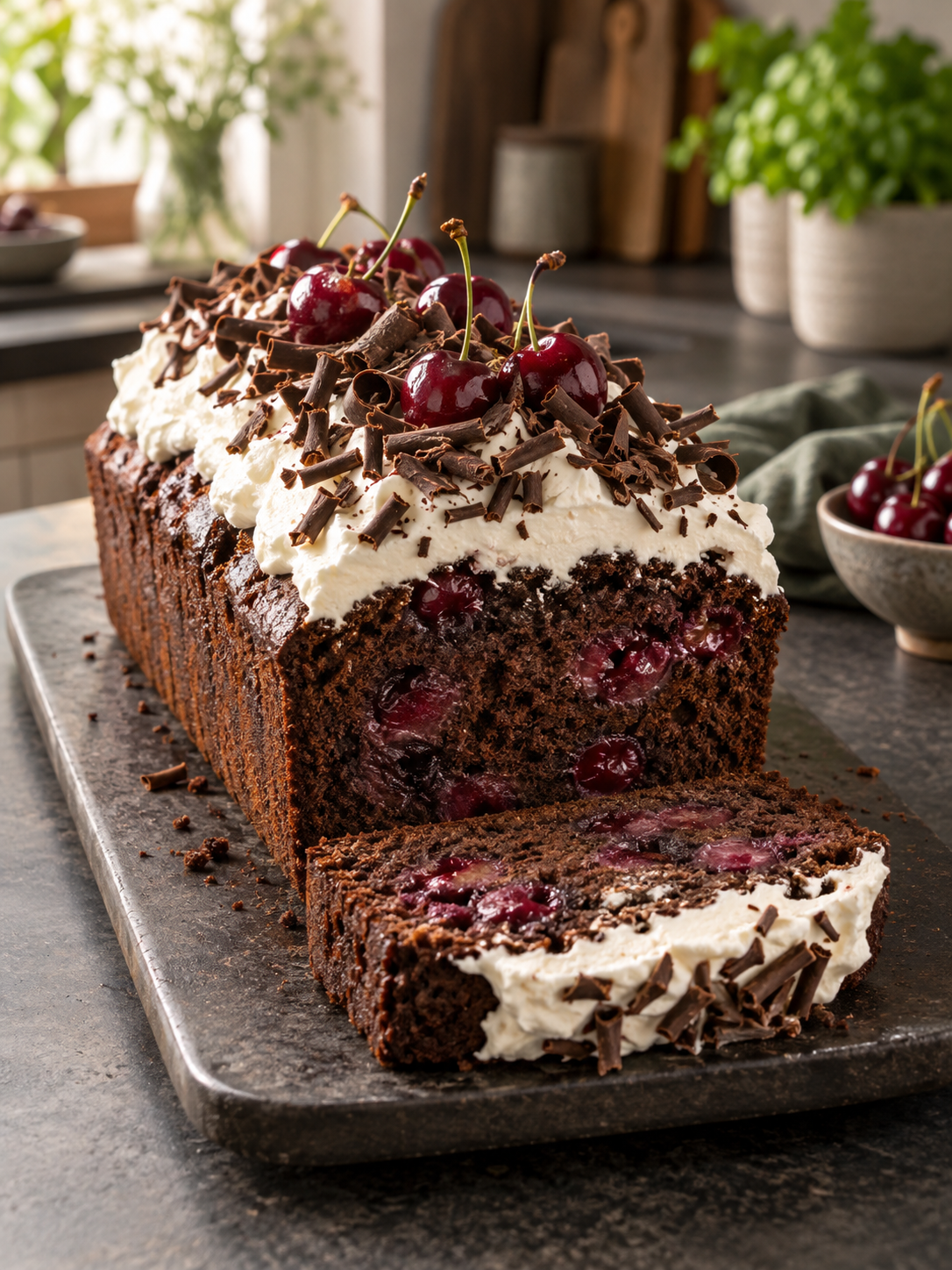 Black Forest Loaf Cake mit Schokolade und Kirschen – Rezeptübersicht
