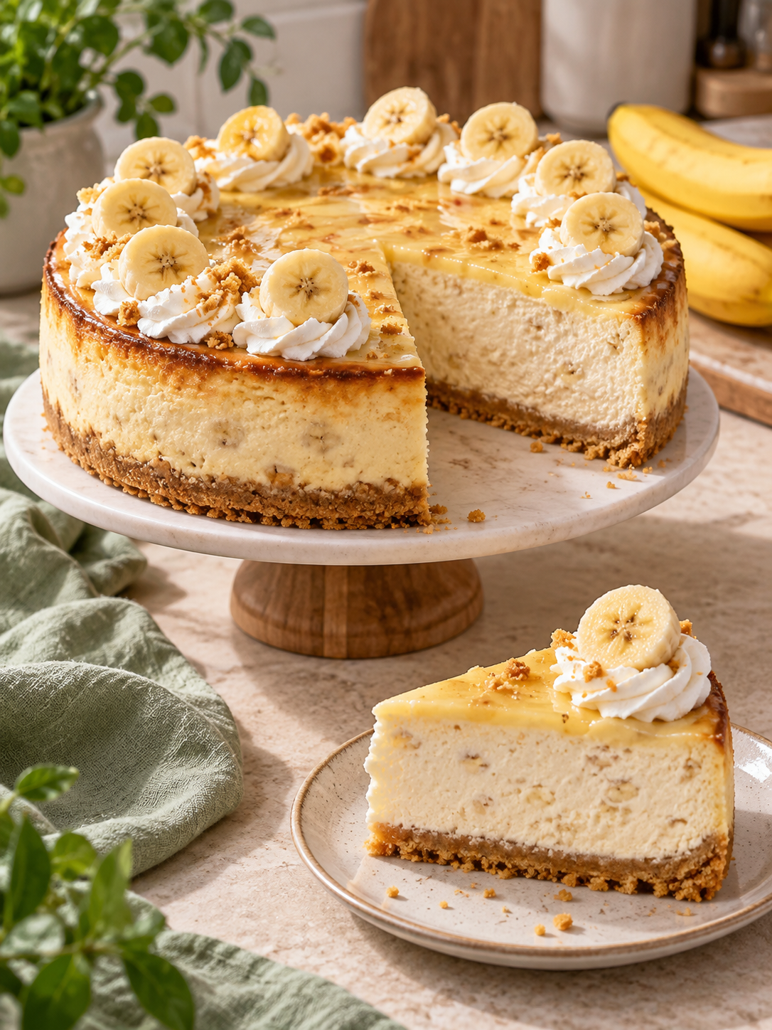 Bananen-Creme-Cheesecake, cremig und lecker – Rezeptübersicht