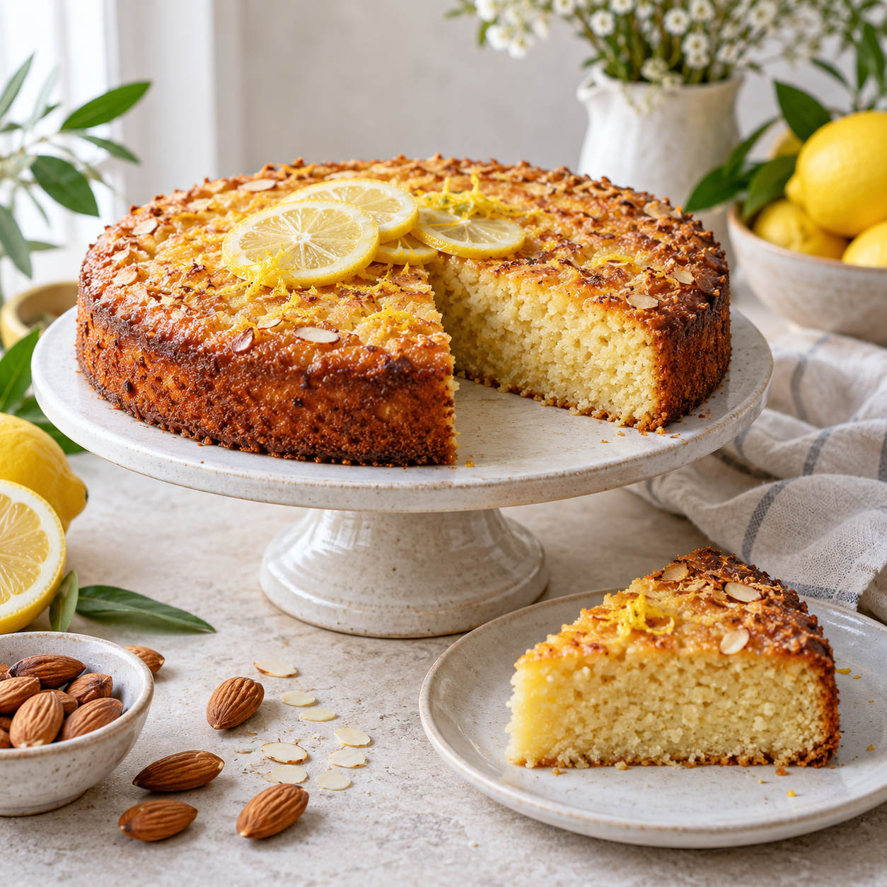 Mandel-Zitronen-Kuchen ohne Mehl