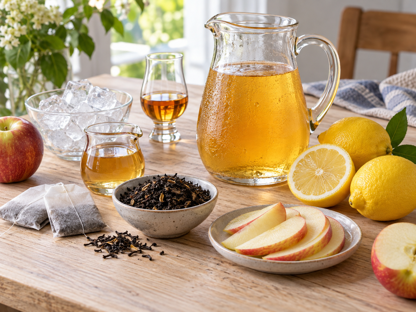 Zutaten für Normannischen Tee mit Apfelwein und Zitrone
