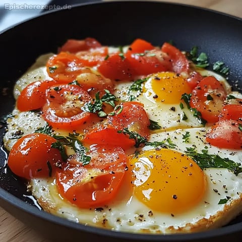 Eier in Tomatensauce