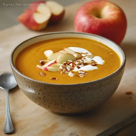 Kürbissuppe mit Apfel