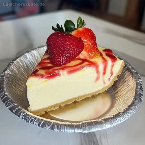 Weißer Schokoladen-Erdbeer-Zitronen-Cheesecake