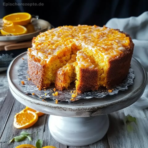 Saftiger Karotten-Orangen-Kuchen