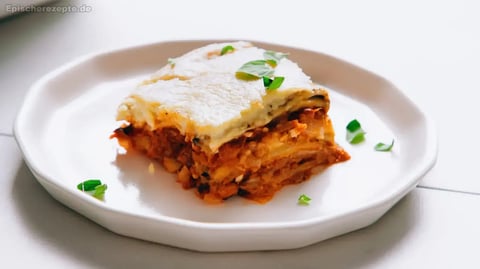 Veganes Moussaka mit Linsen