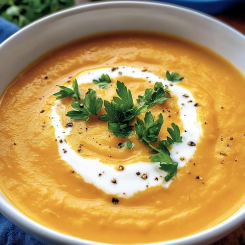 Möhrensuppe mit Ingwer und Kokosmilch