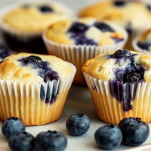 Klassische Blaubeermuffins: saftig und schnell