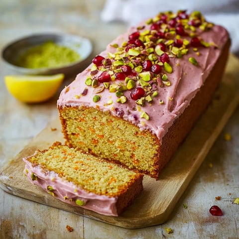 Karottenkuchen mit Pistazien und Granatapfel – so lecker!