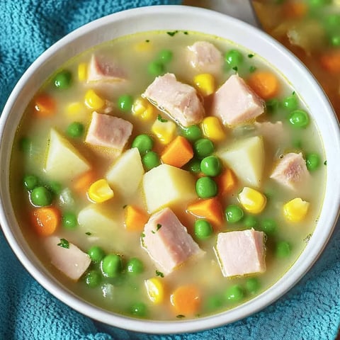 Bunter Gemüseeintopf mit Kartoffeln und Fleischwurst