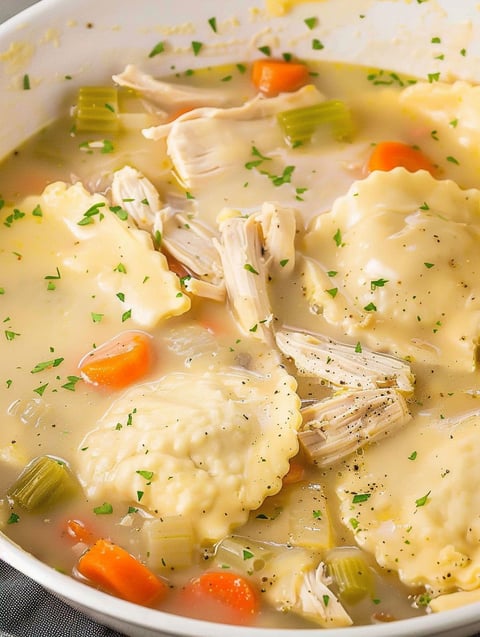 Cracker Barrel Chicken and Dumpling Soup.