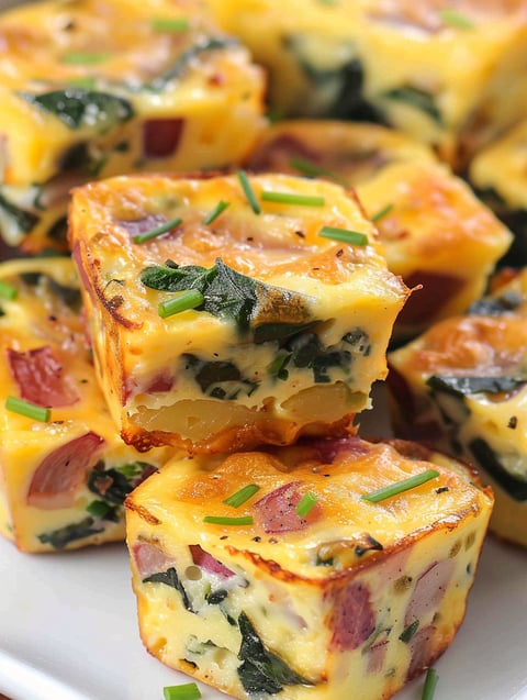 Potato, cheddar and chive bakes.
