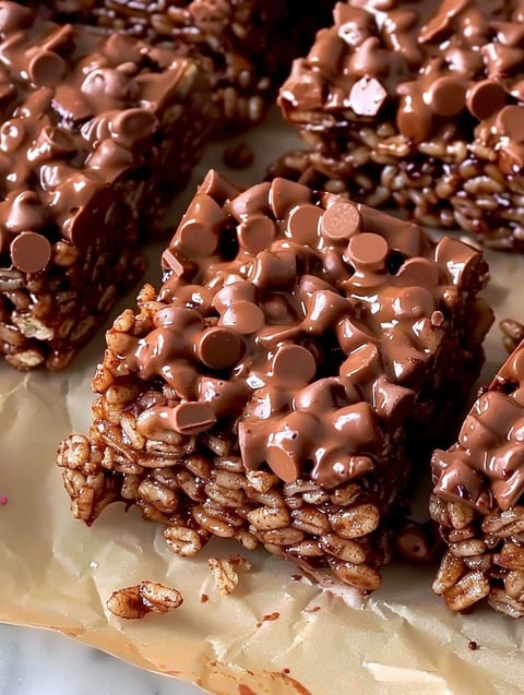 Chocolate Rice Krispie Treats.